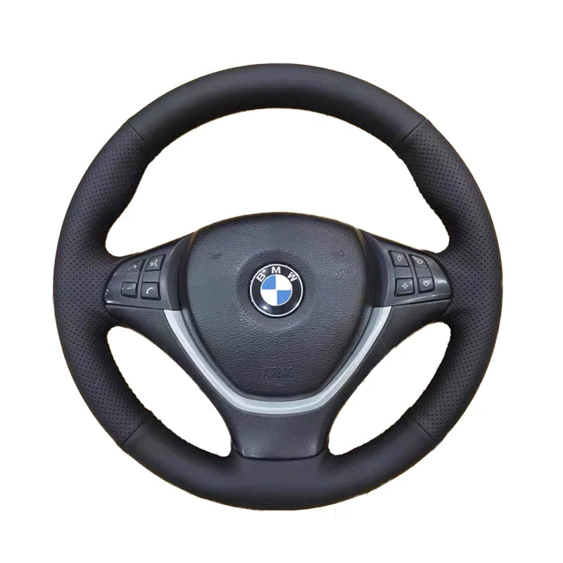 Faux Leather Steering Wheel Cover For BMW