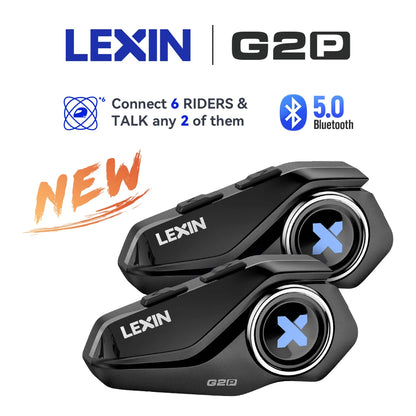 Lexin G2P Motorcycle Helmet Intercom Bluetooth Headsets