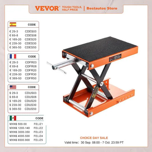 Motorcycle Lift 350/1100/1500 LBS Capacity