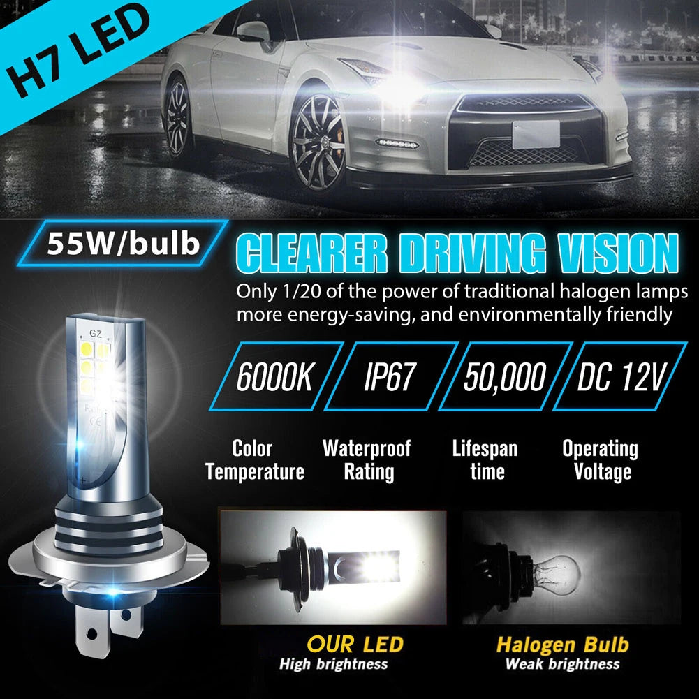 7 Led Headlight Bulb High Power