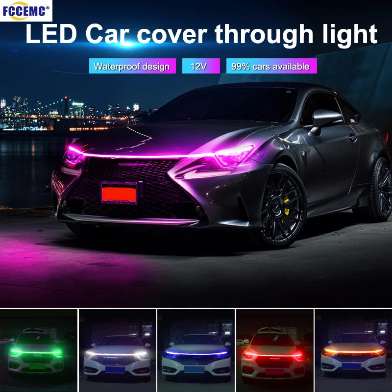 Car Hood Daytime Running Light Strip