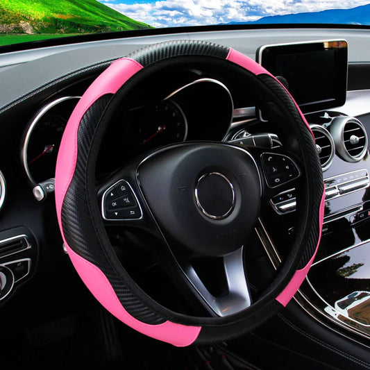 Steering Wheel Cover Anti Slip PU Leather