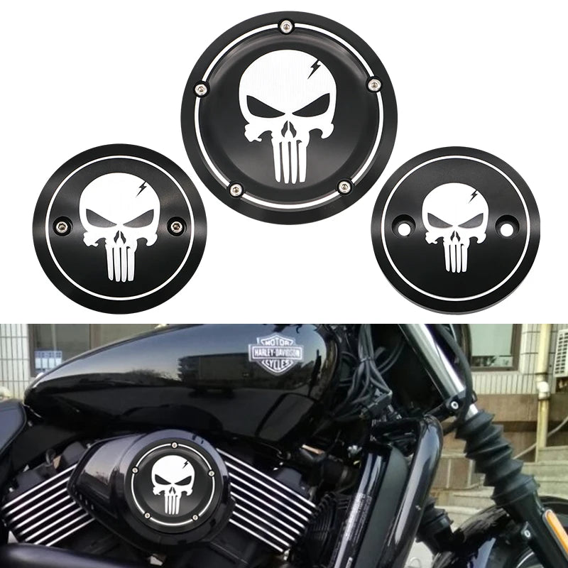 Harley Derby Timer Cover And  Air Cleaner Cover