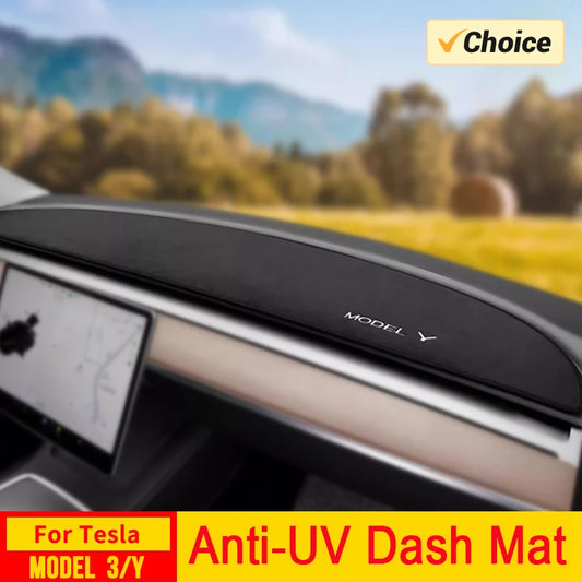 Anti-UV Dashboard Cover For Tesla Model 3