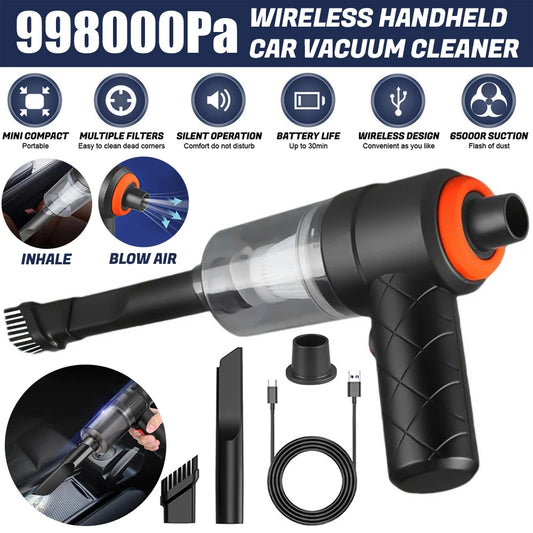 Wireless Handheld Vacuum Cleaner 2 in 1  Mini Rechargeable