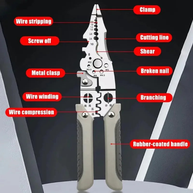 Automatic Wire Stripper Multifunctional  Crimping Pliers