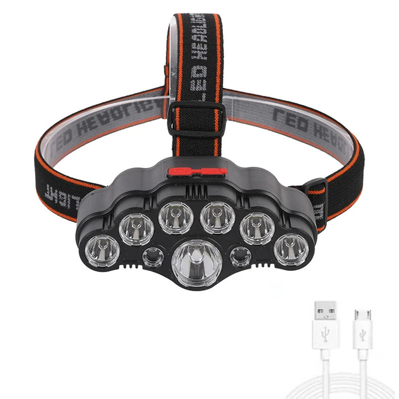 LED  Light Head Lamp USB Rechargeable 5/11