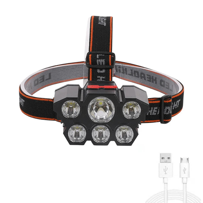 LED  Light Head Lamp USB Rechargeable 5/11