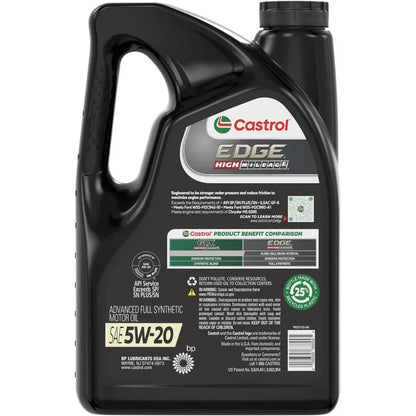 High Mileage 5W-20 Synthetic Oil, 5 Quarts, of 3