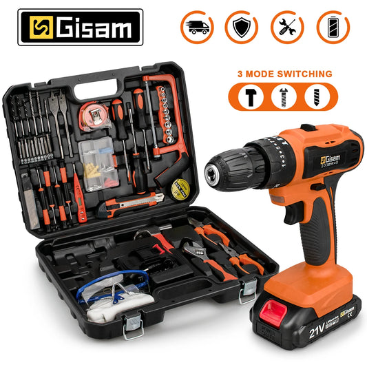 21V Cordless  Electric Screwdriver Impact Lithium-Ion Battery