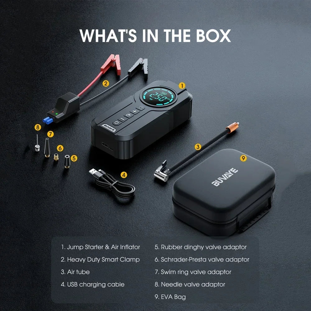 Car Jump Starter Air Pump Multi Functions